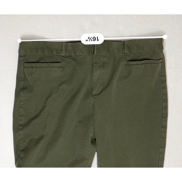 Banana Republic Sloan Curvy Fit Mid Rise Ankle Trousers Pants 12 Green - Picture 3 of 10